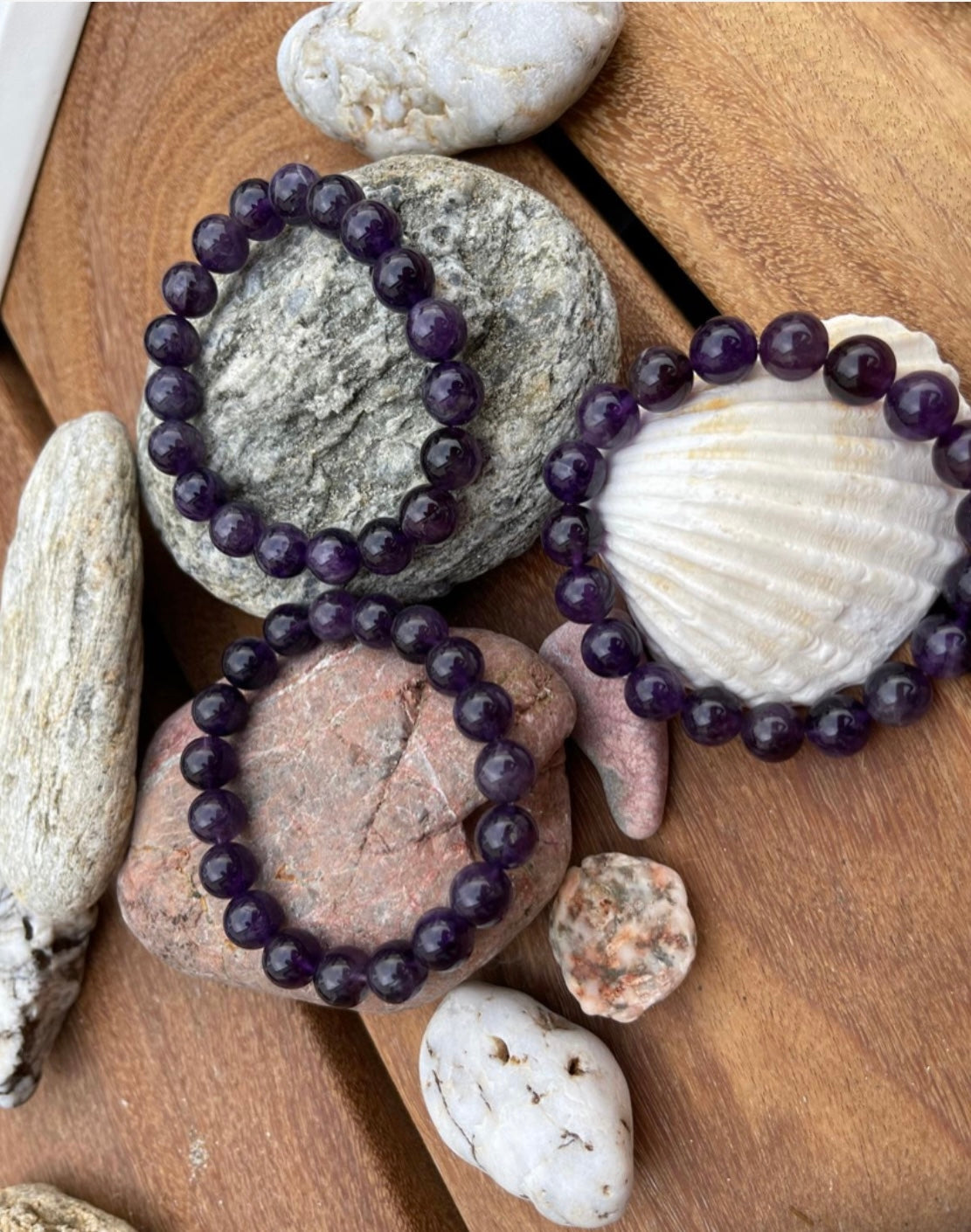 Bracelet en Améthyste – Pierre de Sérénité