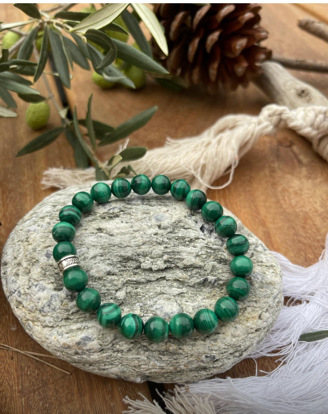 Bracelet en Malachite – Transformation & Protection