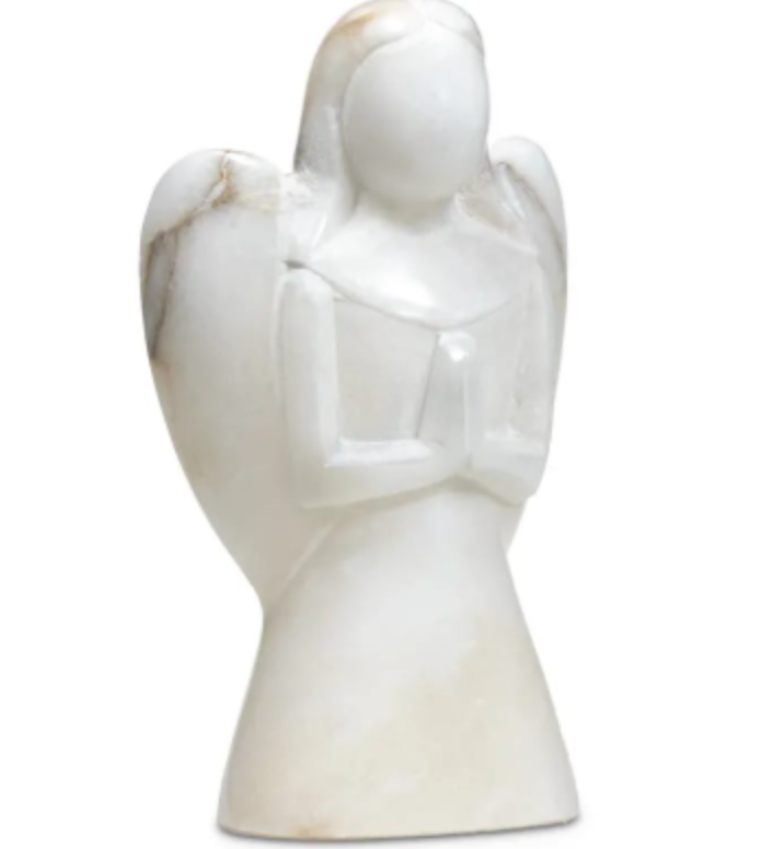 Ange Marie en Marbre blanc