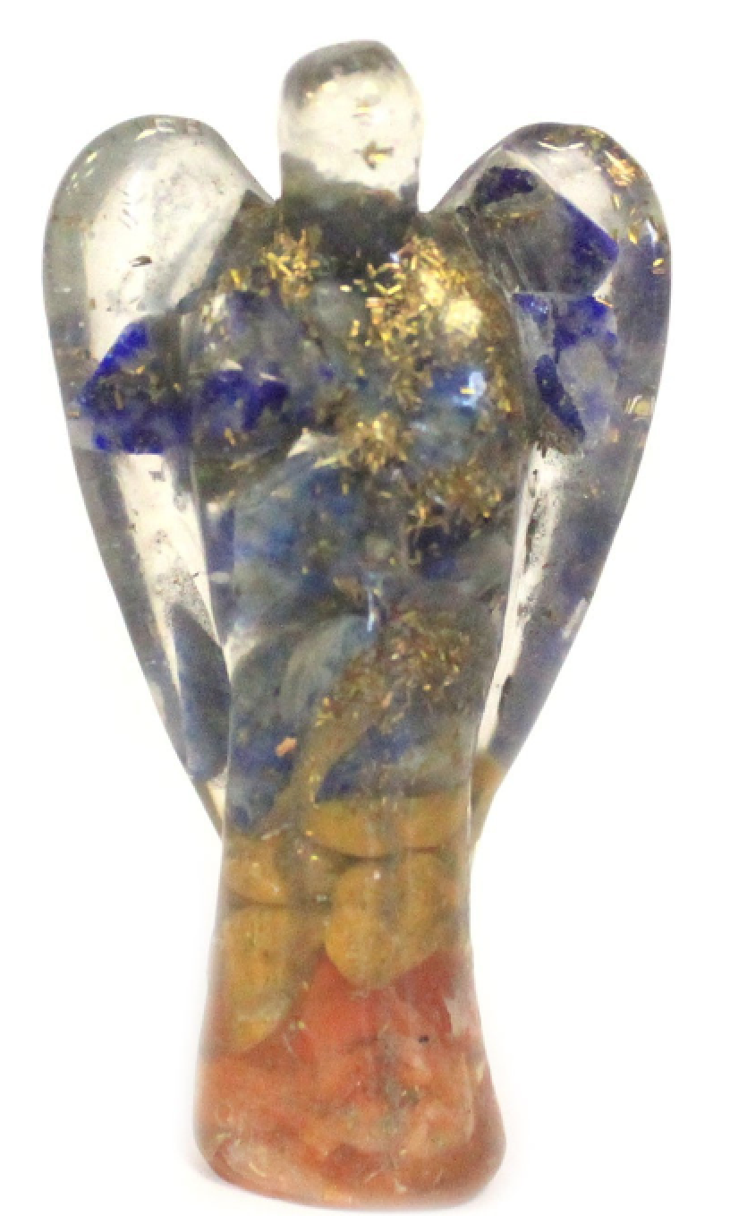 Orgonite L'Ange - Puces de Gemme et Cuivre 50mm